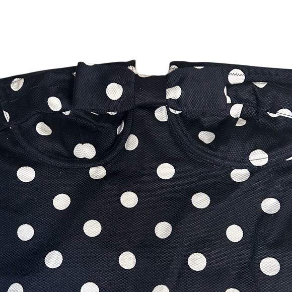Victoria’s Secret Body by Victoria Polka Dot Fitted Dress Retro Pin Up Size 4 - Picture 3 of 10